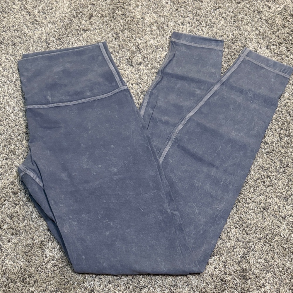 lululemon athletica blue acid wash Leggings